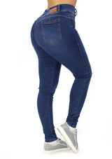MRP21595M Medium Denim Skinny Jean by Maripily Rivera