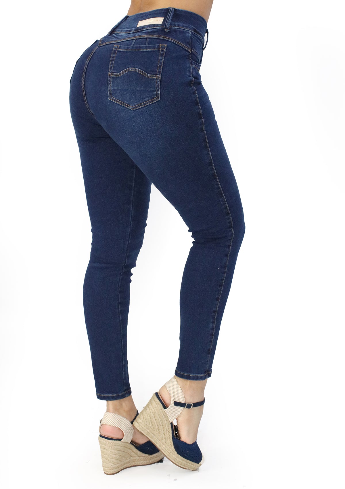 MRP-21598 Dark Denim Tobillero Jean by Maripily Rivera