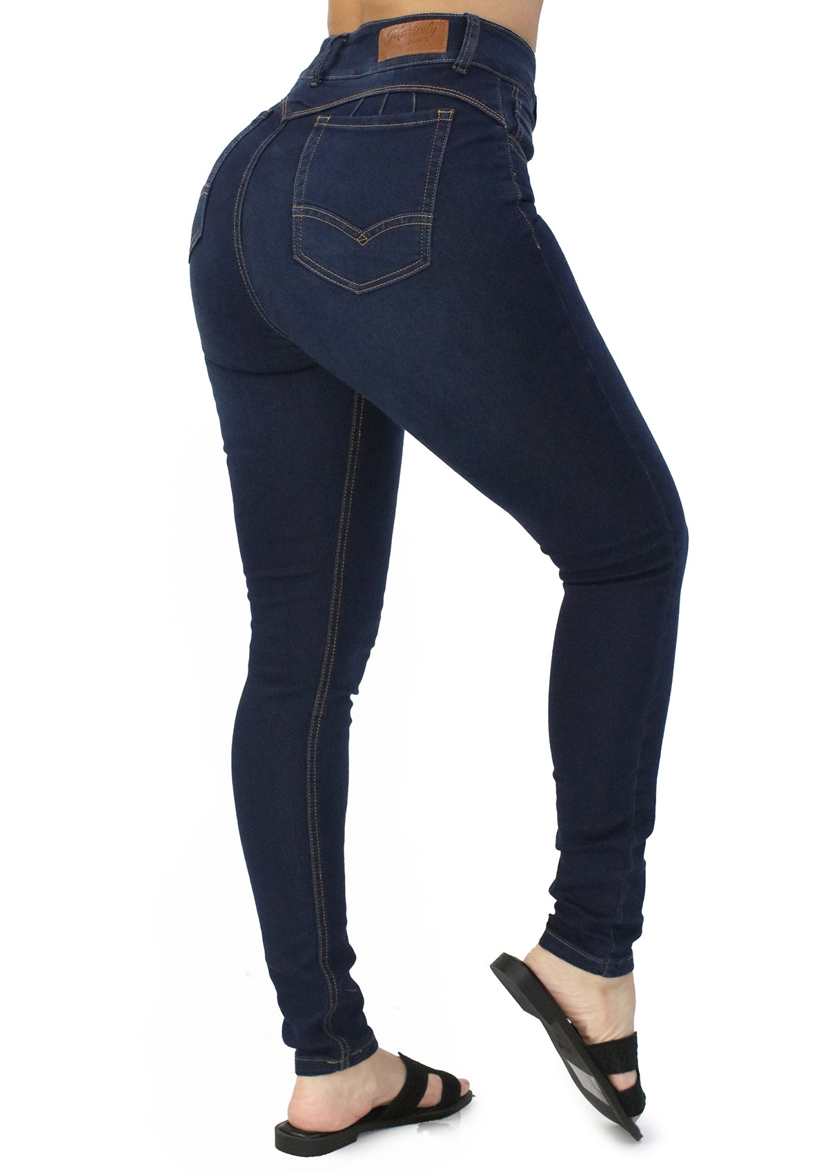 MRP-21600-D Dark Denim Skinny Jean by Maripily Rivera