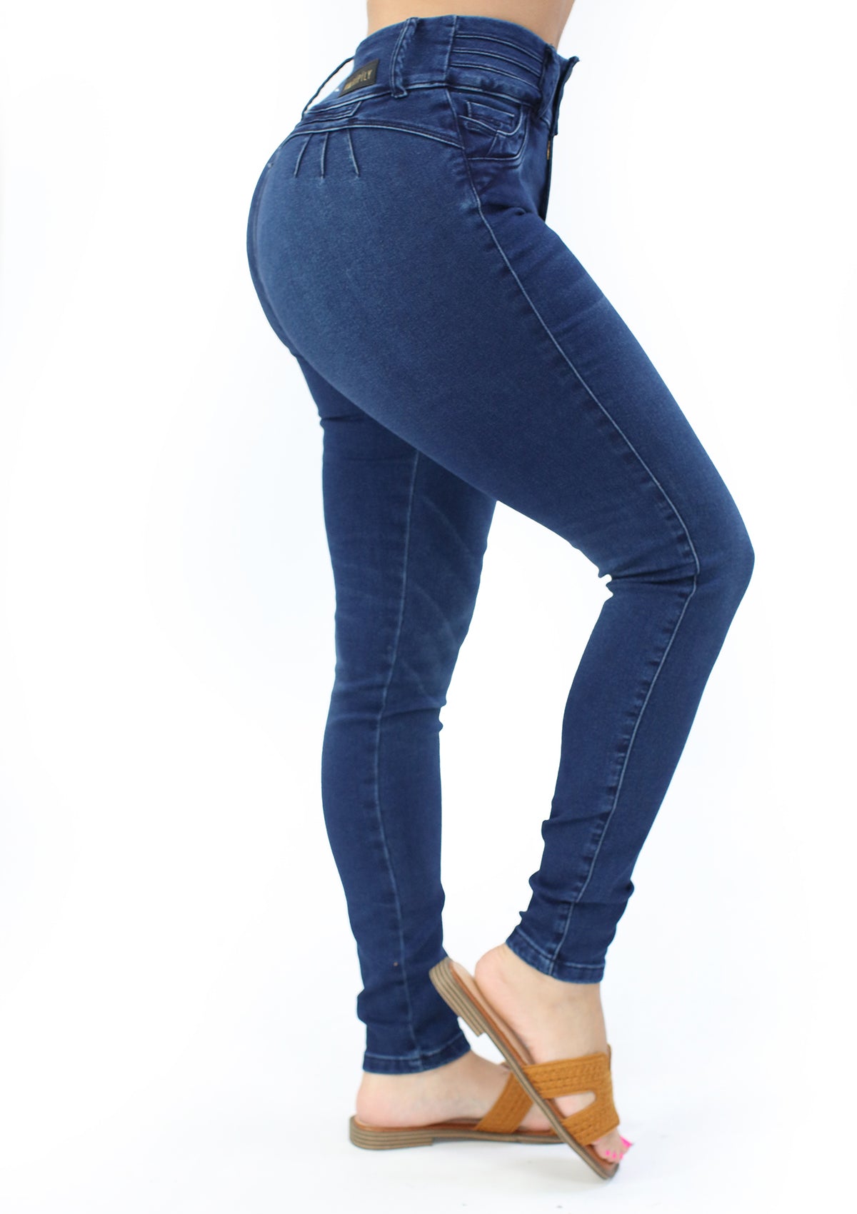 MRP-21611 Medium Denim Petite Skinny Jean by Maripily Rivera