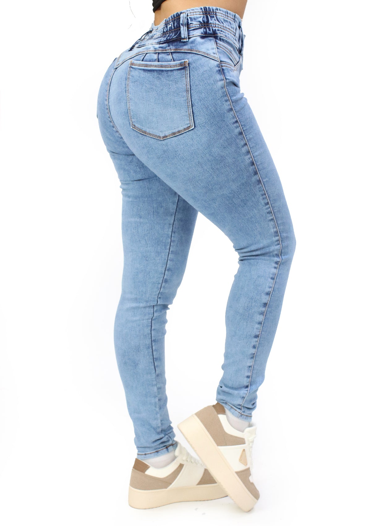 MRP-21614 Light Denim Skinny Jean by Maripily Rivera