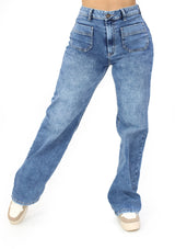 MRP-21617 Light Denim Straight Fit Jean by Maripily Rivera