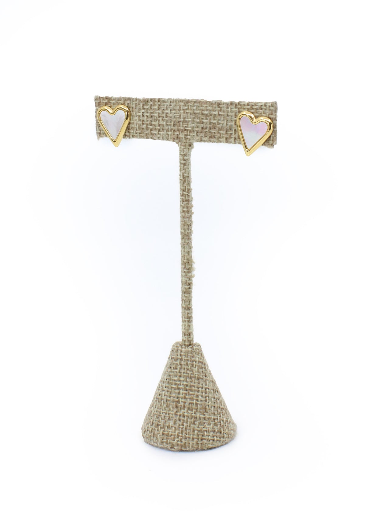 PP-3474-A White Gold Heart Pantalla de Mujer