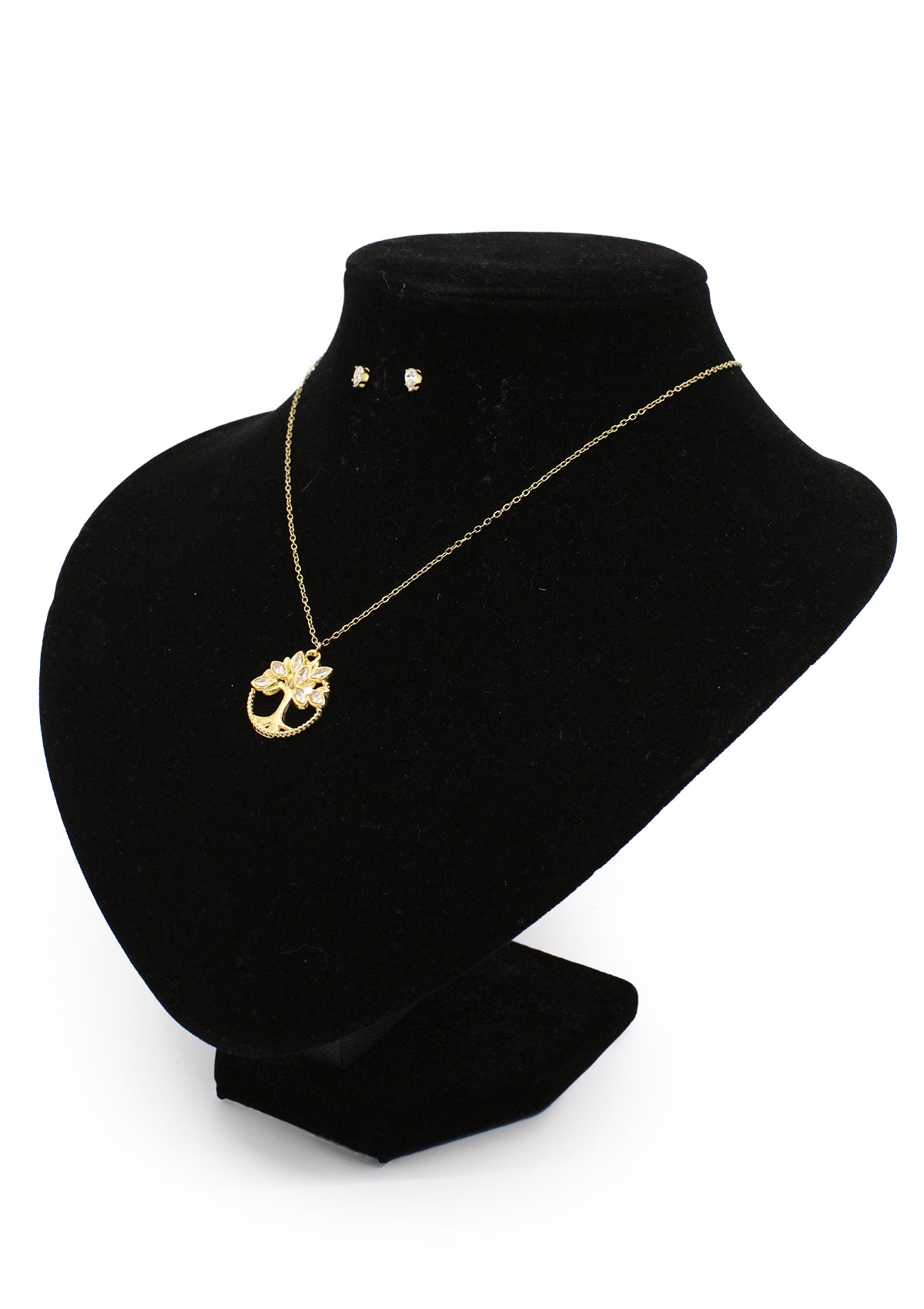 PP-3495-C Gold Tree of Life Cadena Charm & Pantallas
