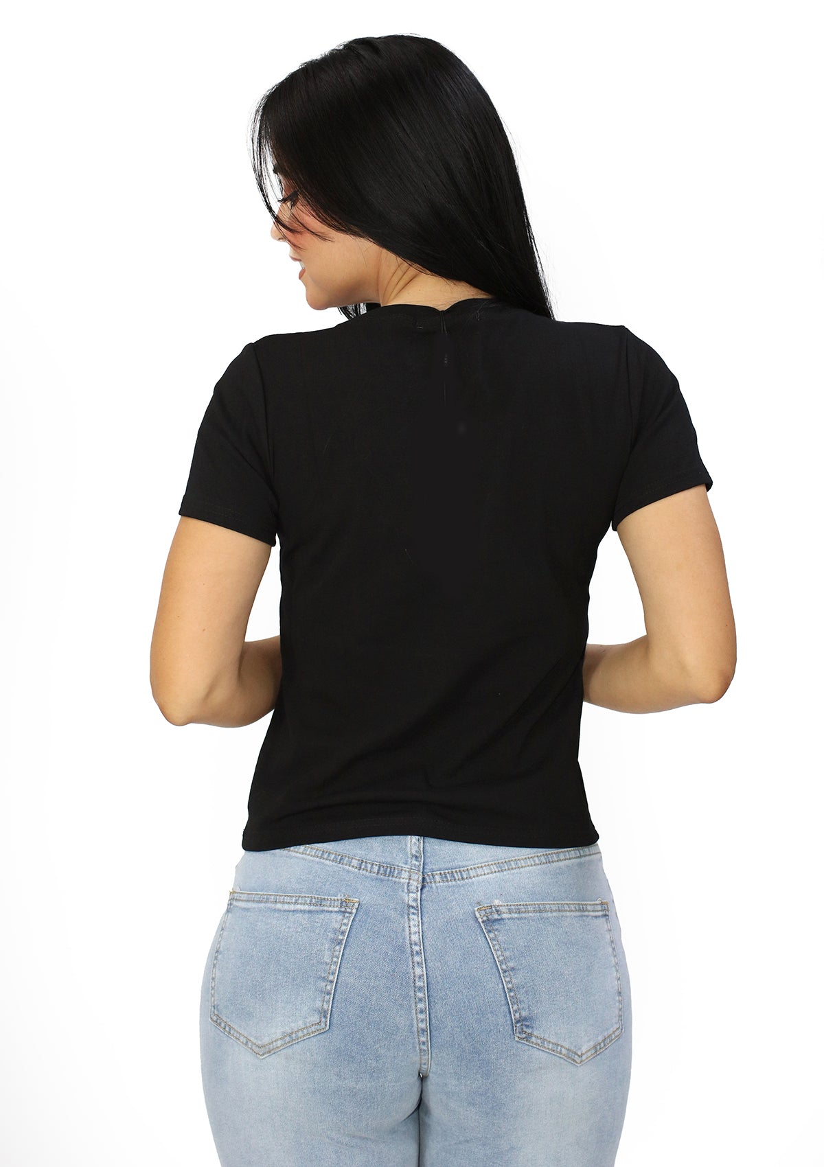 RU-FF-370 Black TShirt de Mujer