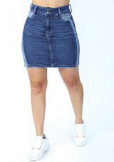 SC-2028 Medium Denim Skirt Woman by Scarcha