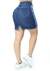 SC-2028 Medium Denim Skirt Woman by Scarcha