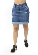 SC-2029 Medium Denim Skirt Woman by Scarcha