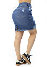 SC-2029 Medium Denim Skirt Woman by Scarcha