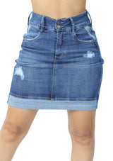 SC-2029 Medium Denim Skirt Woman by Scarcha
