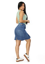 SC-2030 Medium Denim Skirt Woman by Scarcha