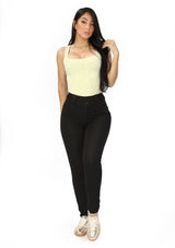 SC-21534 Black Denim Skinny Jean by Scarcha