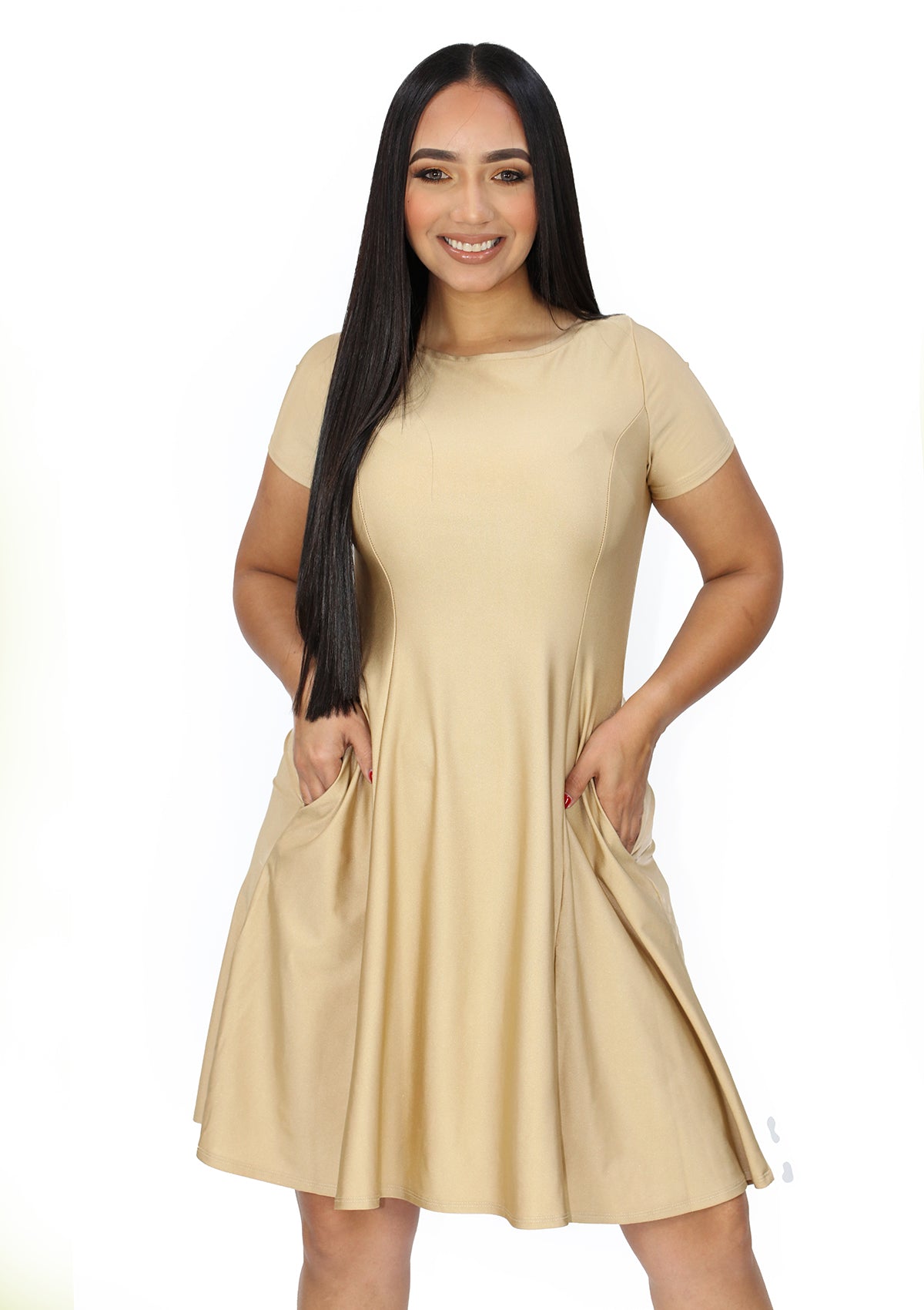 SC-NY-D-1537 Beige Traje de Mujer