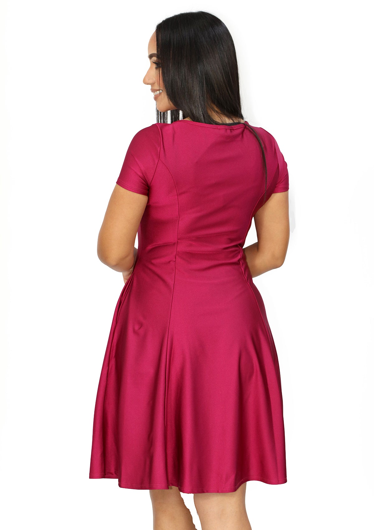 SC-NY-D-1537 Burgundy Traje de Mujer