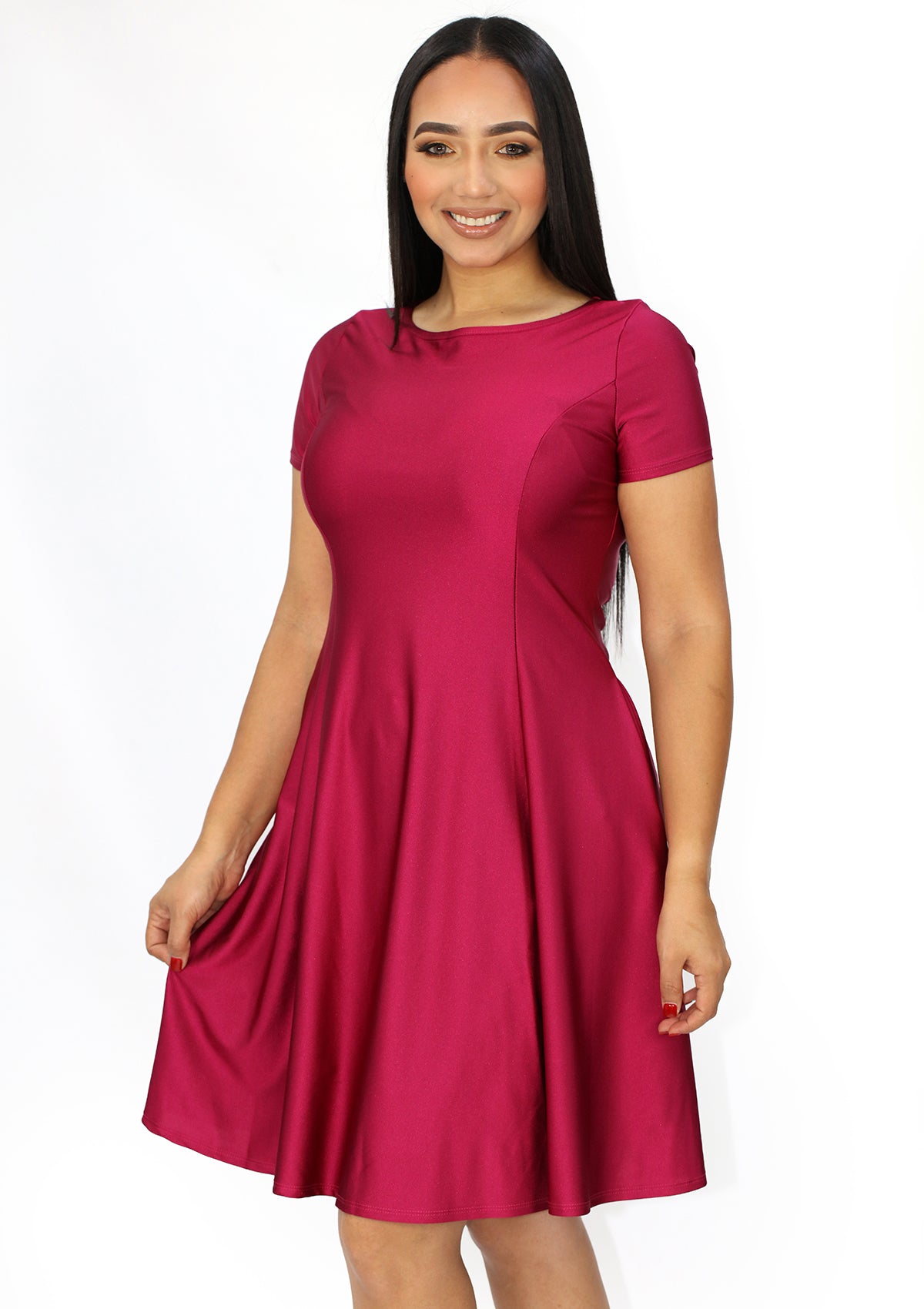 SC-NY-D-1537 Burgundy Traje de Mujer