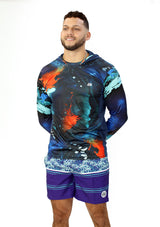 SL-01895 Abstraction Swimwear Hoodies de Hombre by Surflife