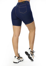 SL-SWL-7095 Dark Navy Short Bermuda de Mujer
