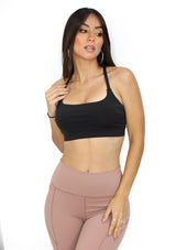 SM10096TM Black Sport Bra de Mujer