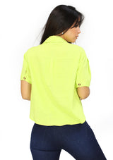 SM10197TM Green Blusa de Mujer