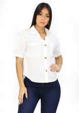 SM10197TM White Blusa de Mujer