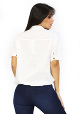 SM10197TM White Blusa de Mujer