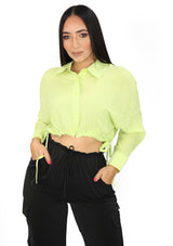 SM10249TN Light Green Blusa de Mujer