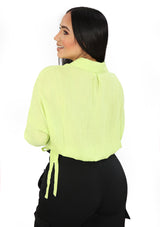 SM10249TN Light Green Blusa de Mujer