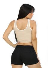 SM10267TN Beige Top de Mujer