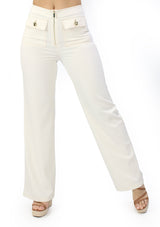 SM-60161-PN Cream Pantalon de Mujer