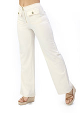 SM-60161-PN Cream Pantalon de Mujer