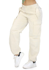 SM6889PH Ivory Pantalón de Mujer