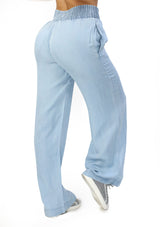 SM-6913-PN Light Denim Pantalón de Mujer