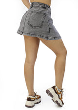 SM-6973-KM Black Falda Pantalón de Mujer