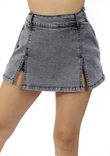 SM-6973-KM Black Falda Pantalón de Mujer