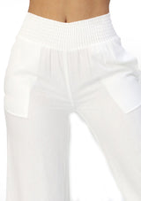 SM-6987-PS White Pantalon de Mujer