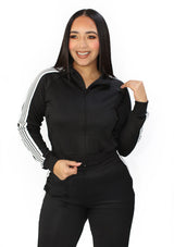 SM-80323-JN Black Jacket de Mujer