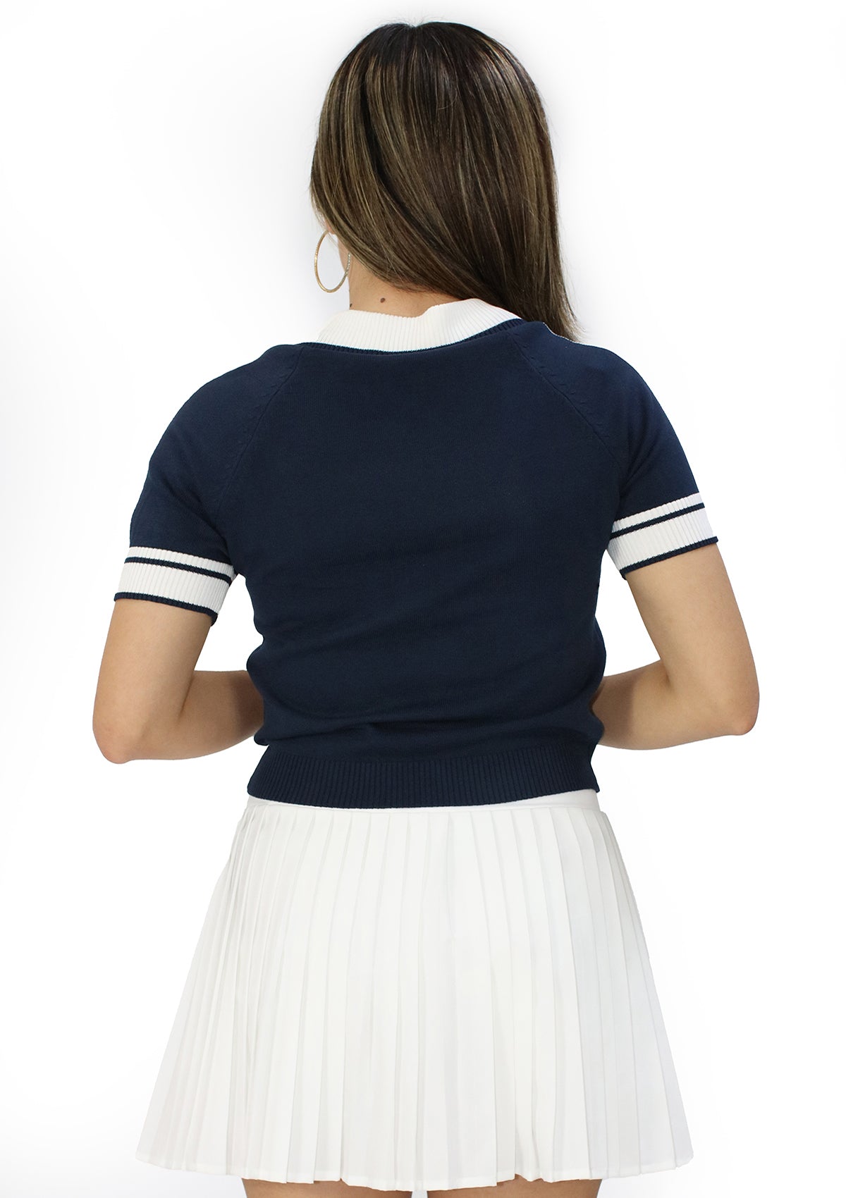 SM-90271-WN Navy Blusa de Mujer