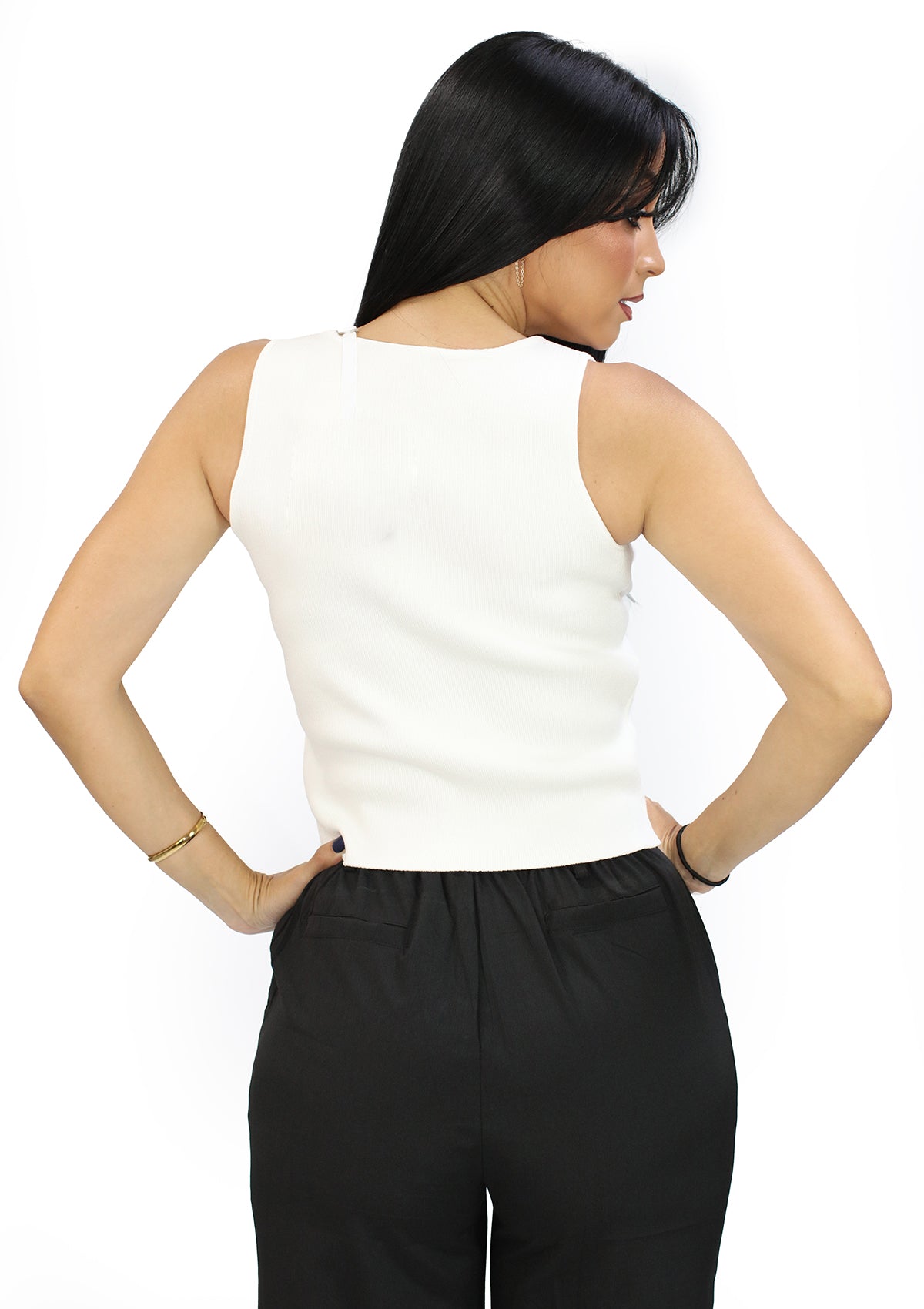 SM-90347-VN White Blusa de Mujer