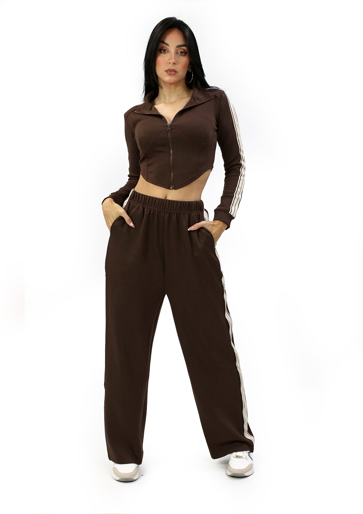 SU-AS-001-SET Expresso Set Top & Pant de Mujer