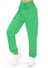 SUCJK305 Green Pantalón Cargo Jogger de Mujer