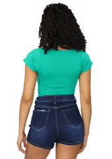 SU-HX-22 Green Top de Mujer