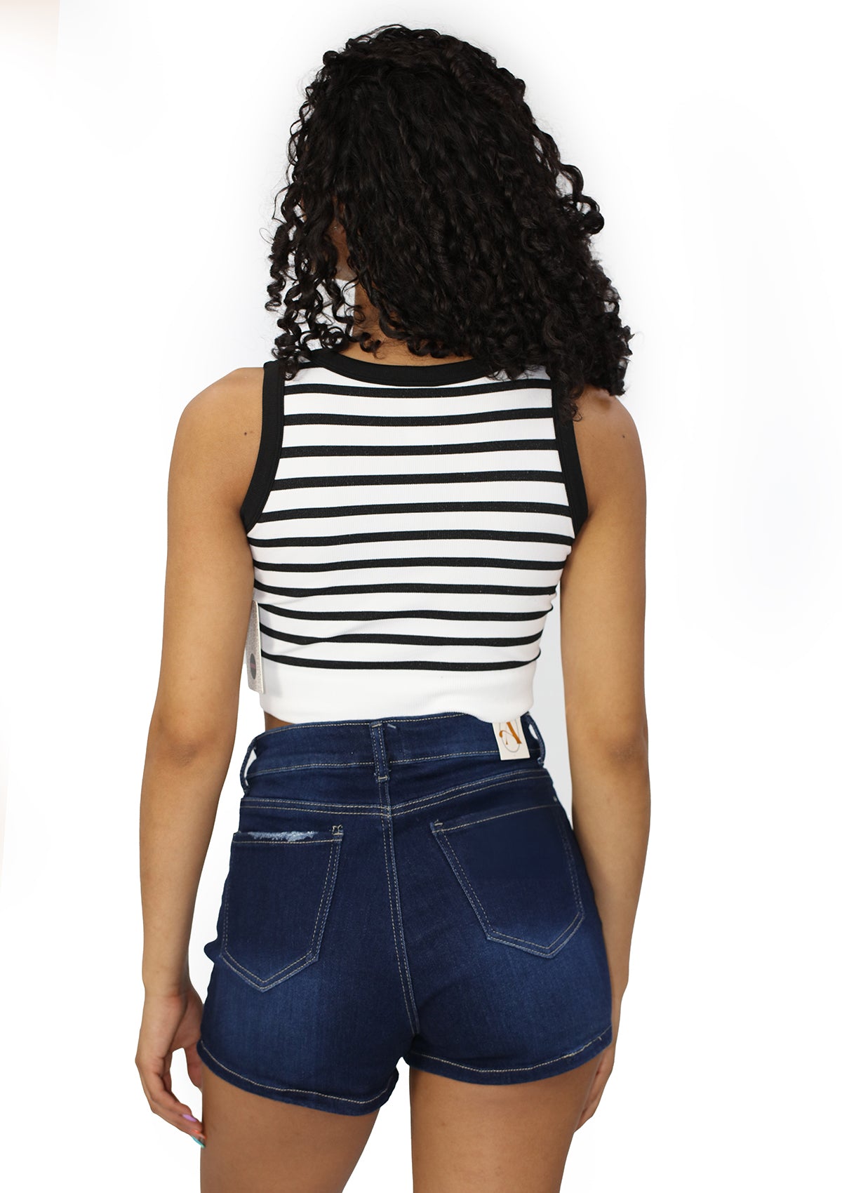 SU-NT-96 Black/White Top de Mujer