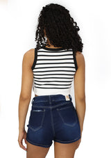 SU-NT-96 Black/White Top de Mujer