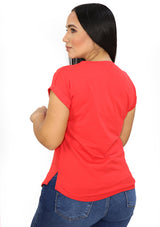 TATA65 Red Heart Blusa de Mujer