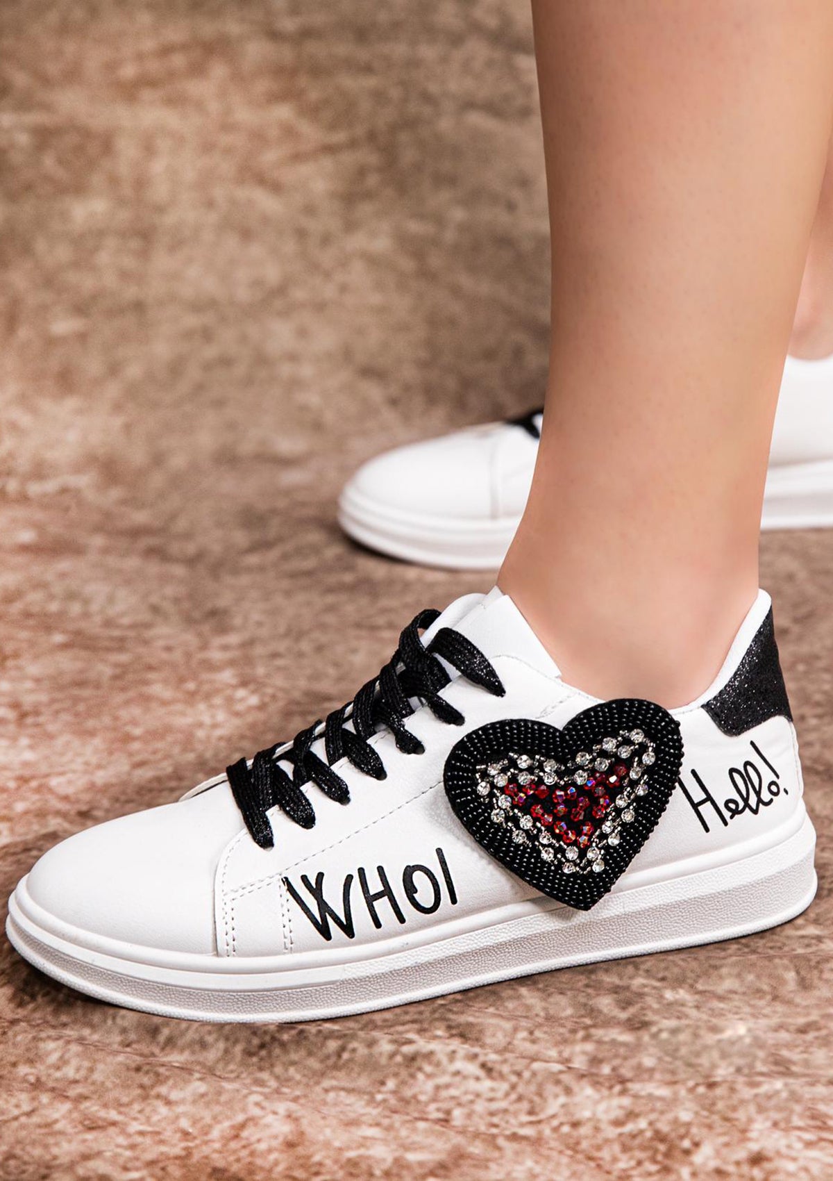 TI-AMEDEA White-Black Treve Women Shoes