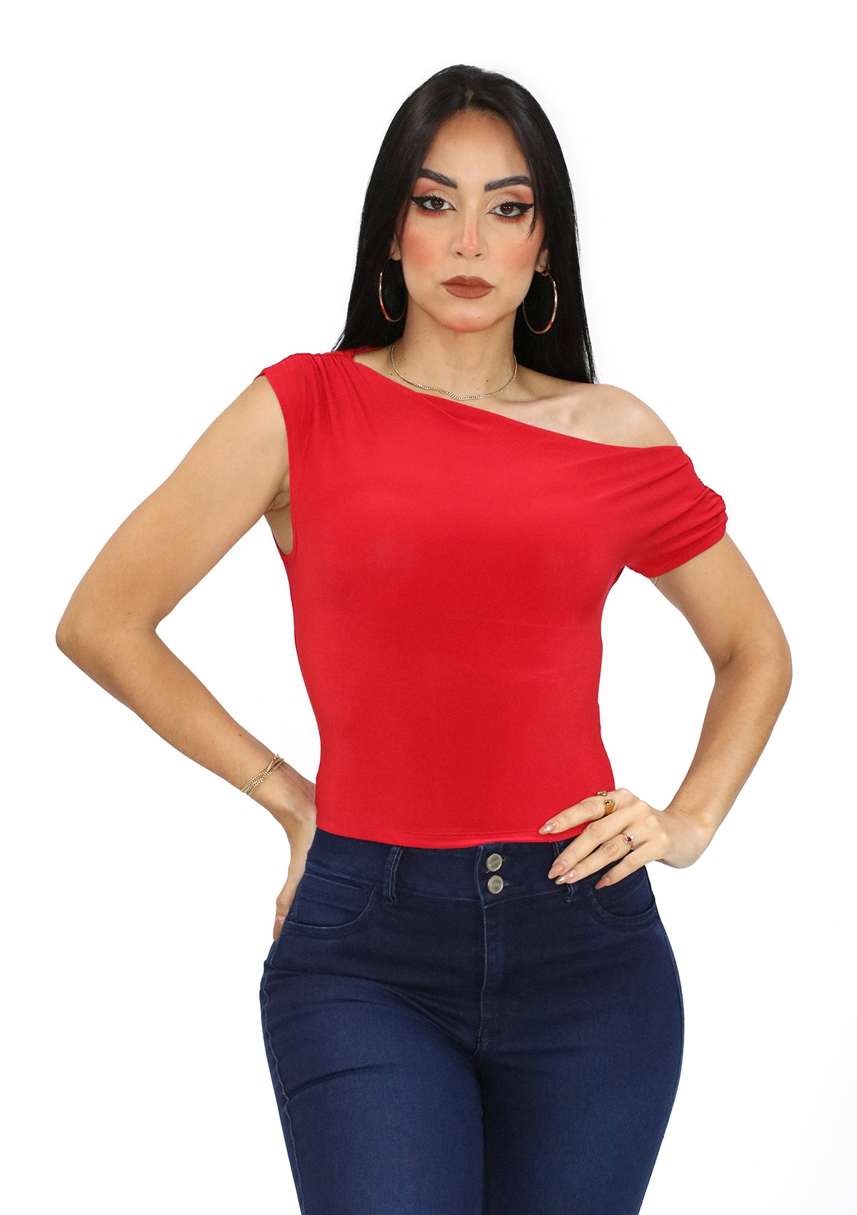 TI-MN-4131 Red Blusa de Mujer