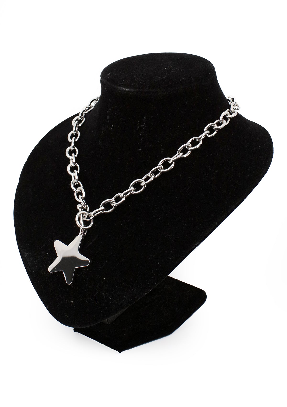 TR-1361-D Silver Cadena y Estrella para Dama