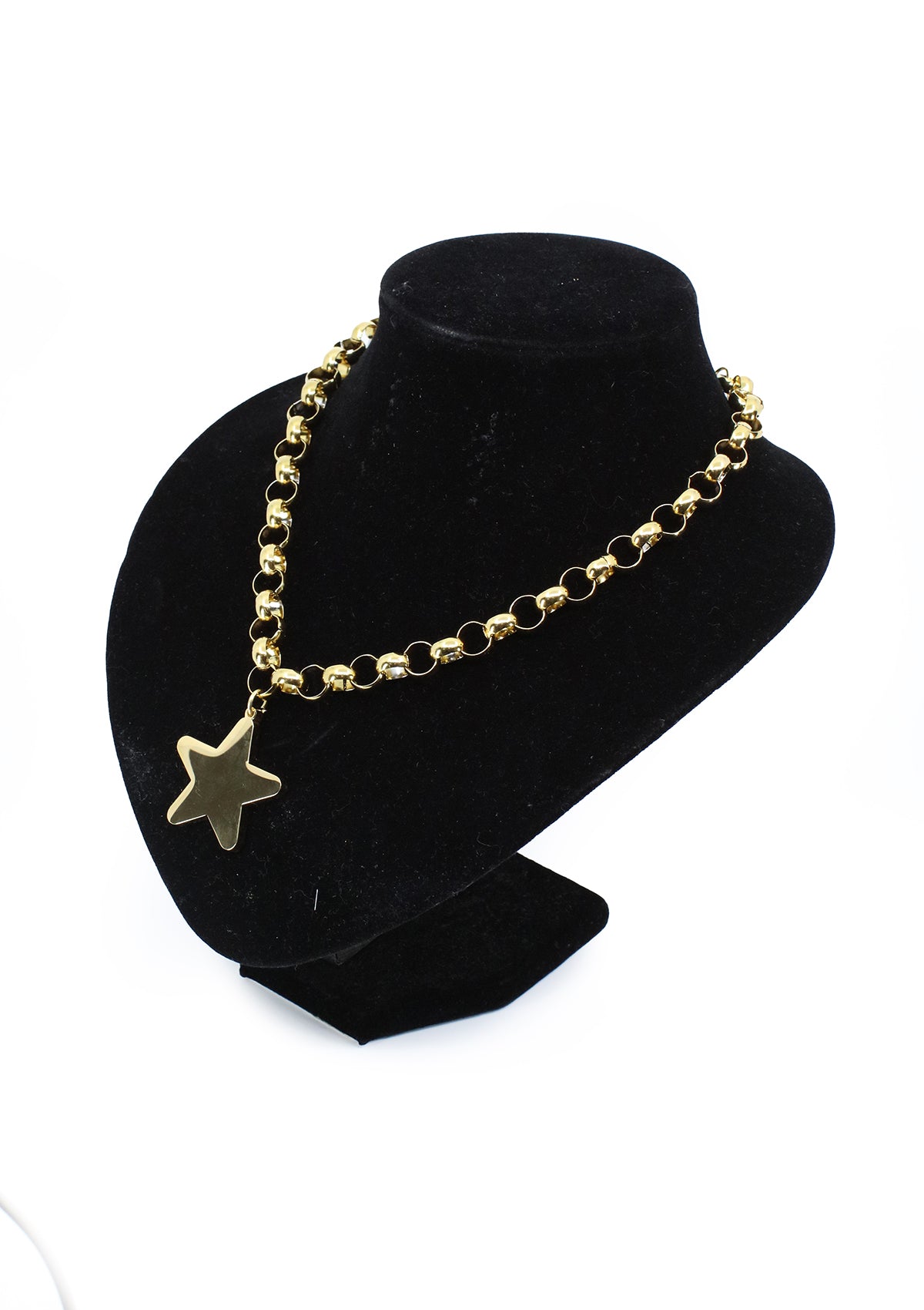 TR-1361-E Gold Cadena y Estrella para Dama