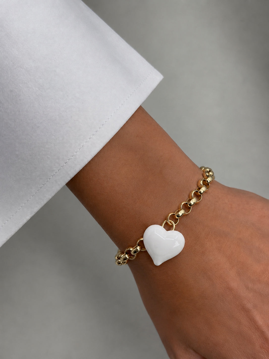 TR-1362-B Gold Pulsera con Charm de Mujer