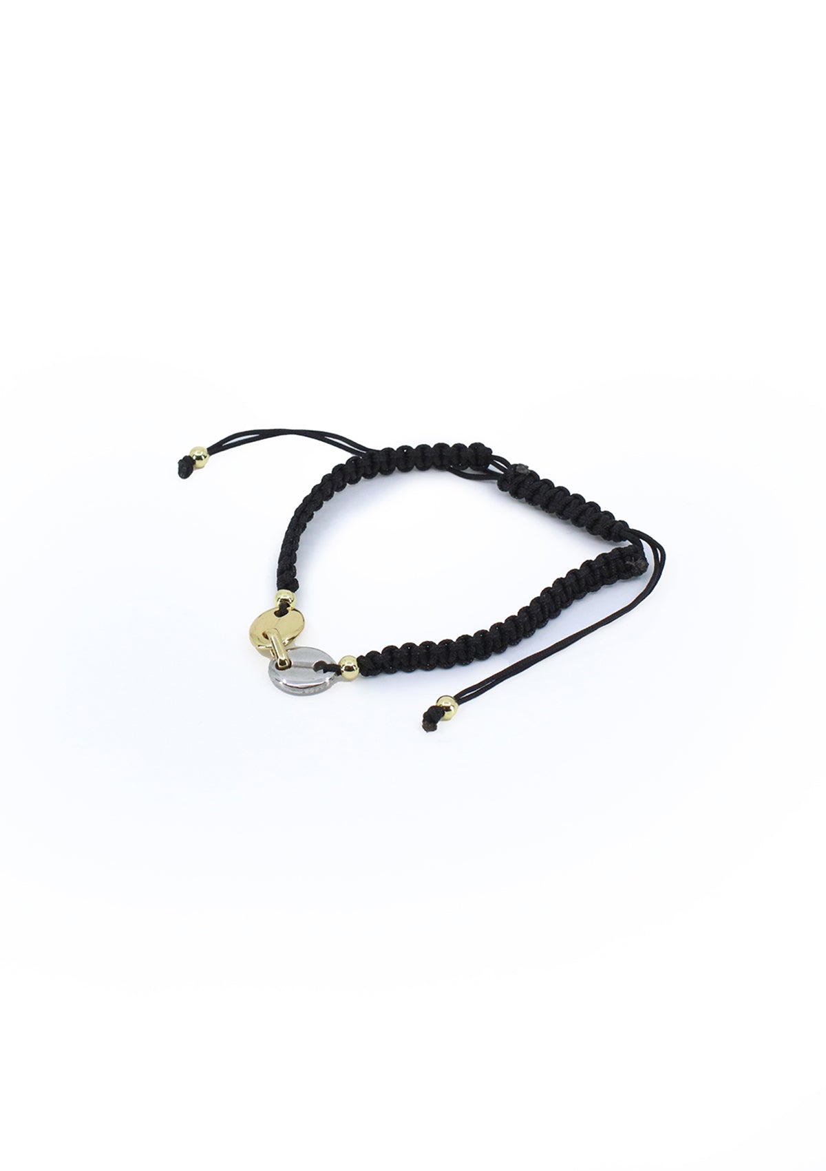 TR-1369-A Silver/Gold/Black Pulsera de Mujer